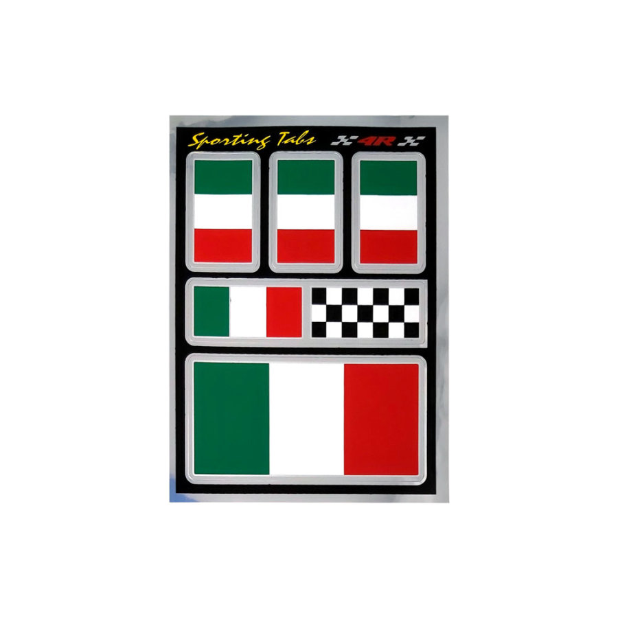 Adesivi sporting tabs bandiere Italia tabella 4R - Norauto
