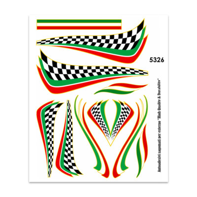 Adesivi stickers standard bandiera Italia lacerata 4R - Norauto