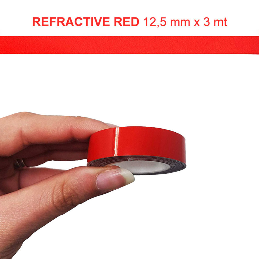 Stripes strisce adesive rifrangenti per auto 4R, colore rosso - Norauto