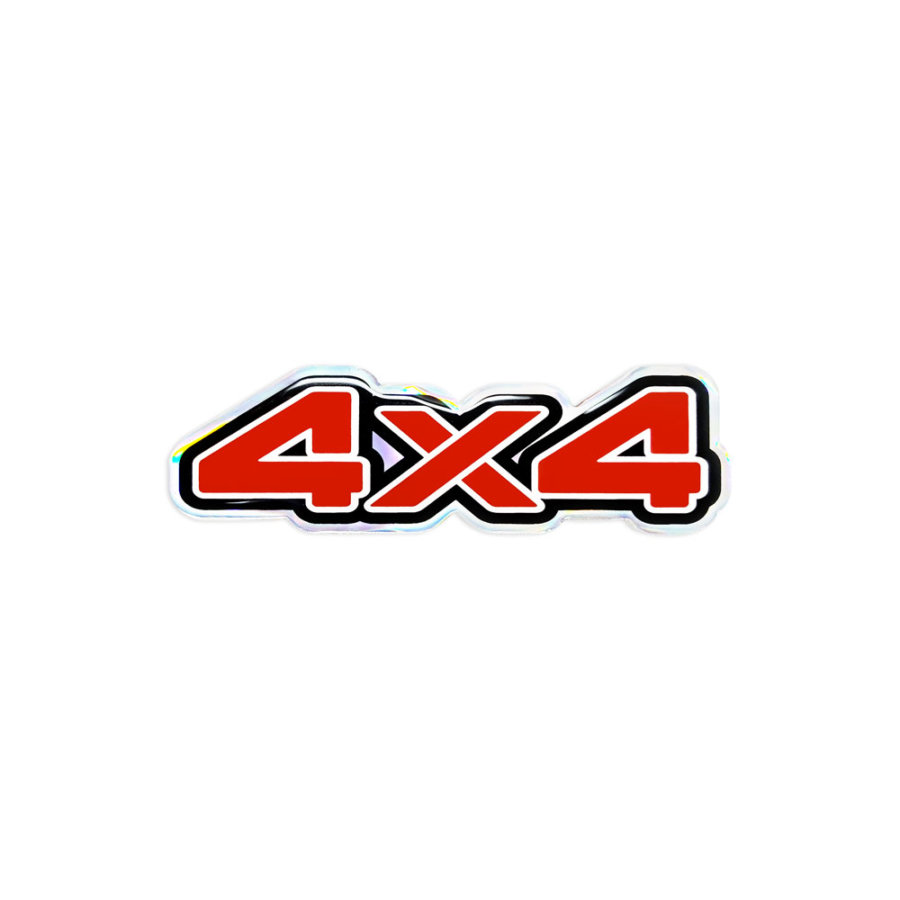 Sticker adesivo 3D 4R, scritta