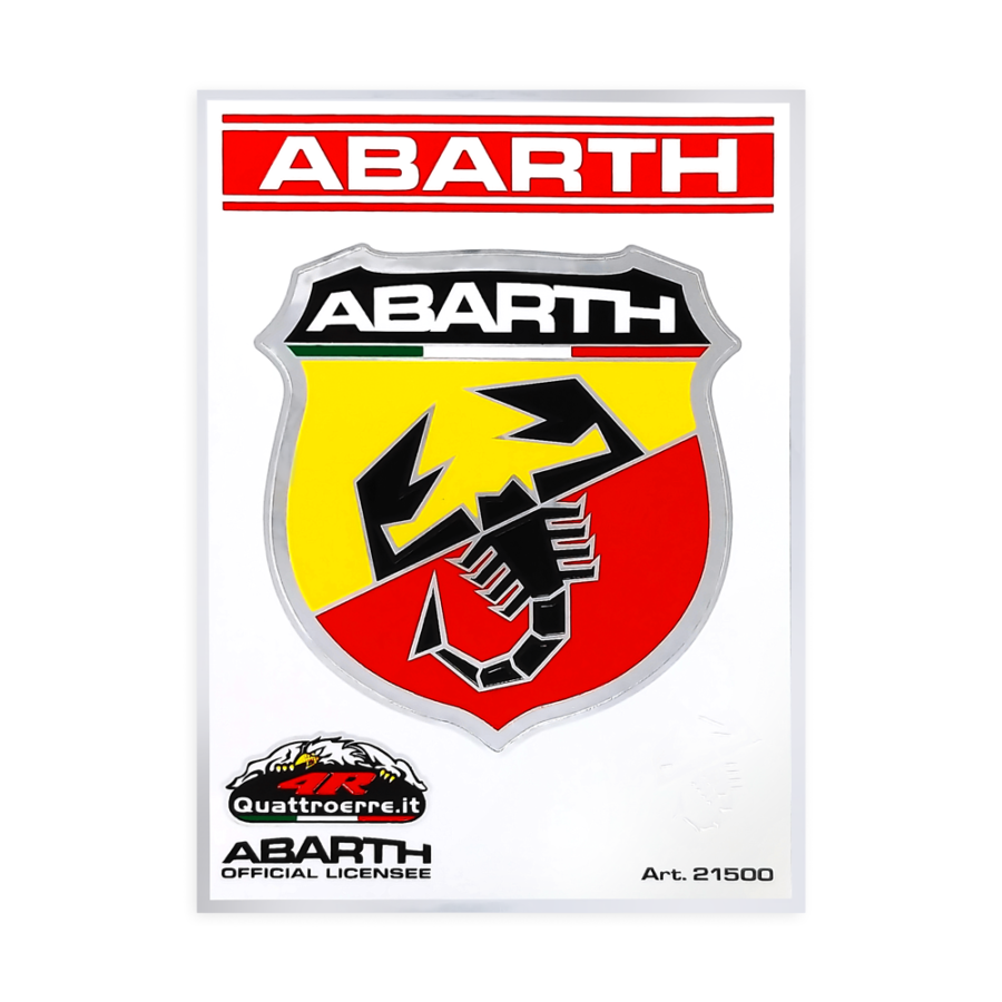 Adesivi 4R Ufficiali Abarth 1 Scudetto Grande