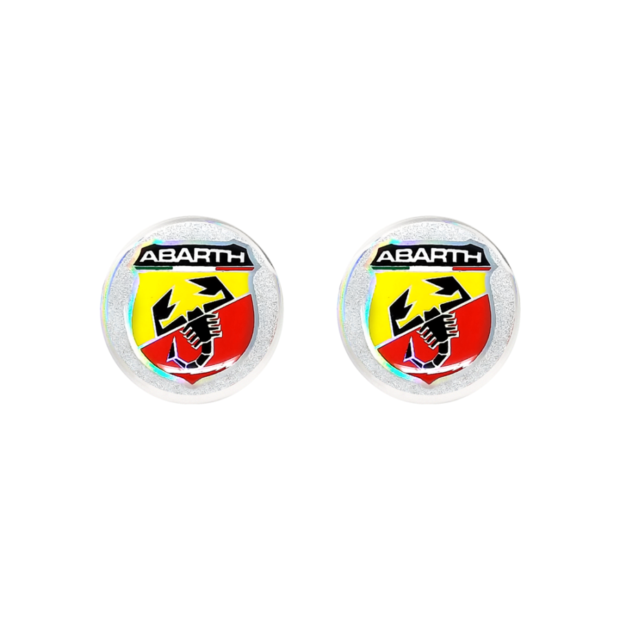 Abarth Adesivo 3D 4R Ufficiale 2 Scudetti
