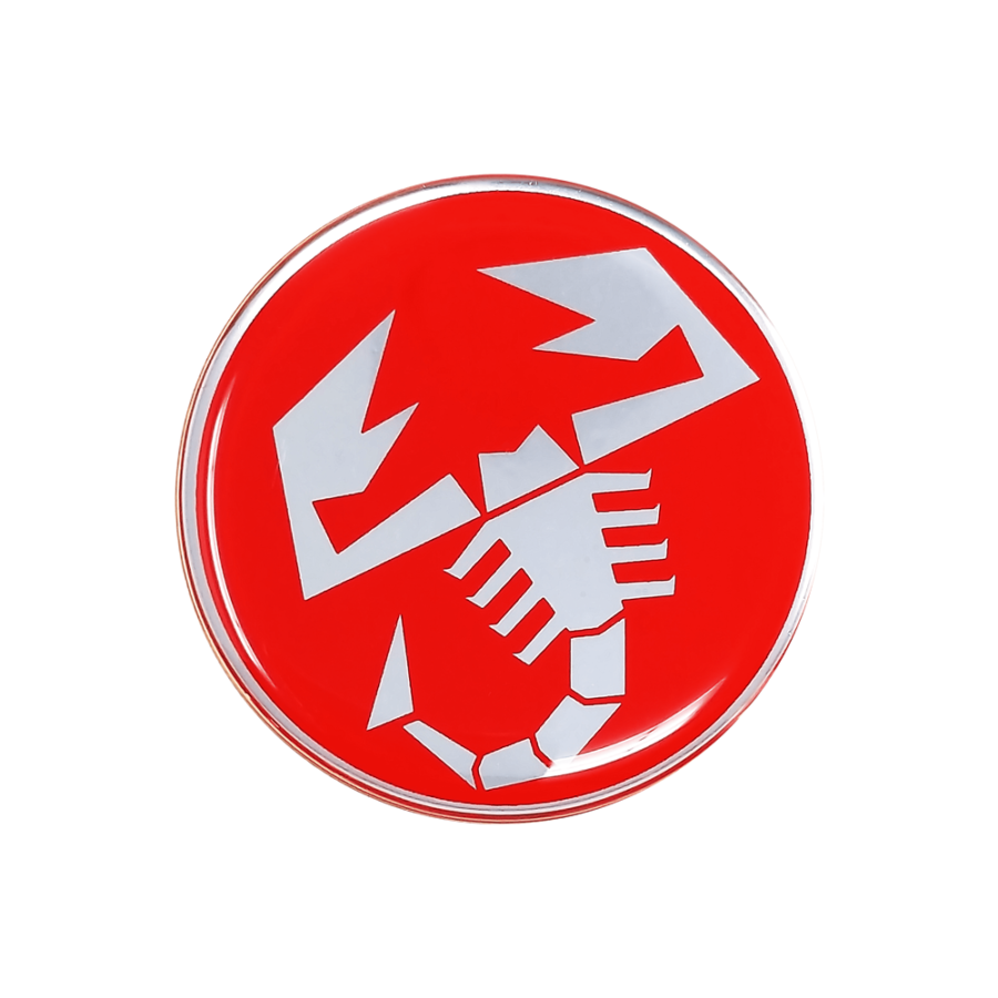Adesivo 3D 4R, Abarth ufficiale, scorpione rosso