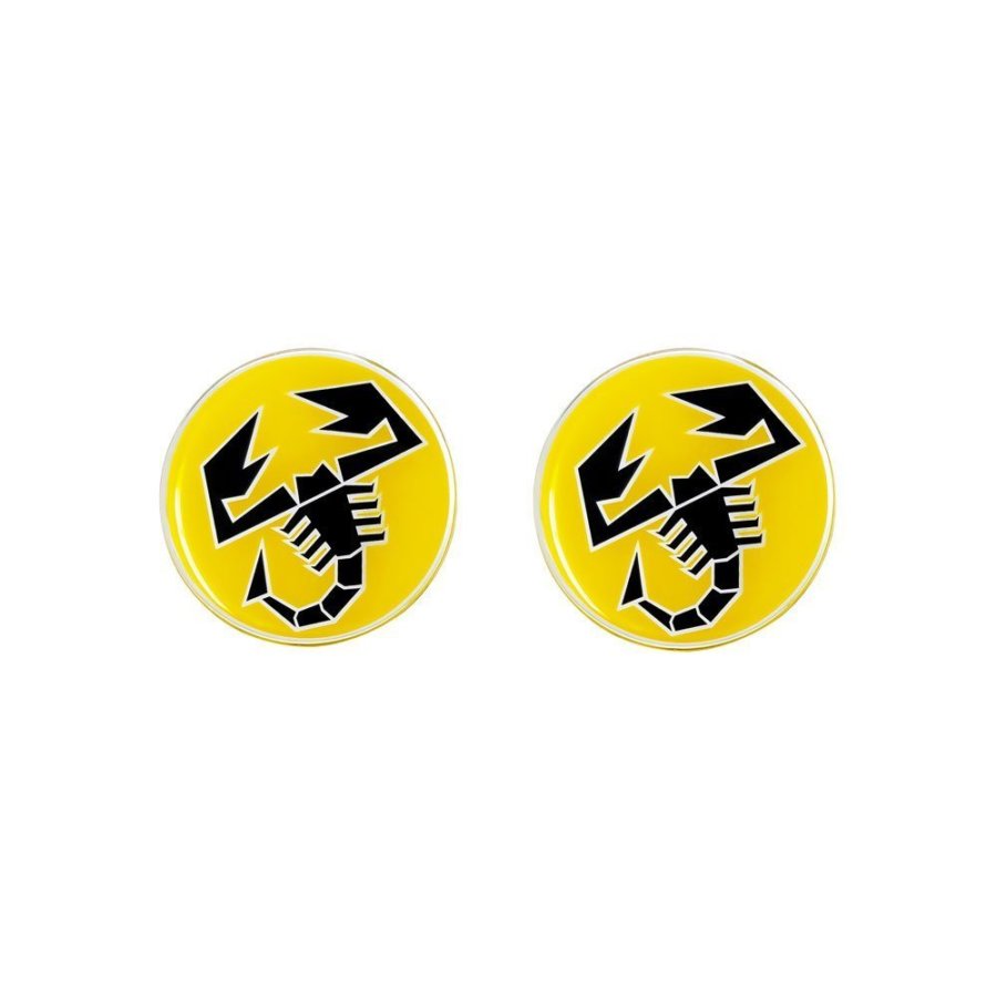 Adesivi 3D 4R, Abarth ufficiali, scorpione colore giallo