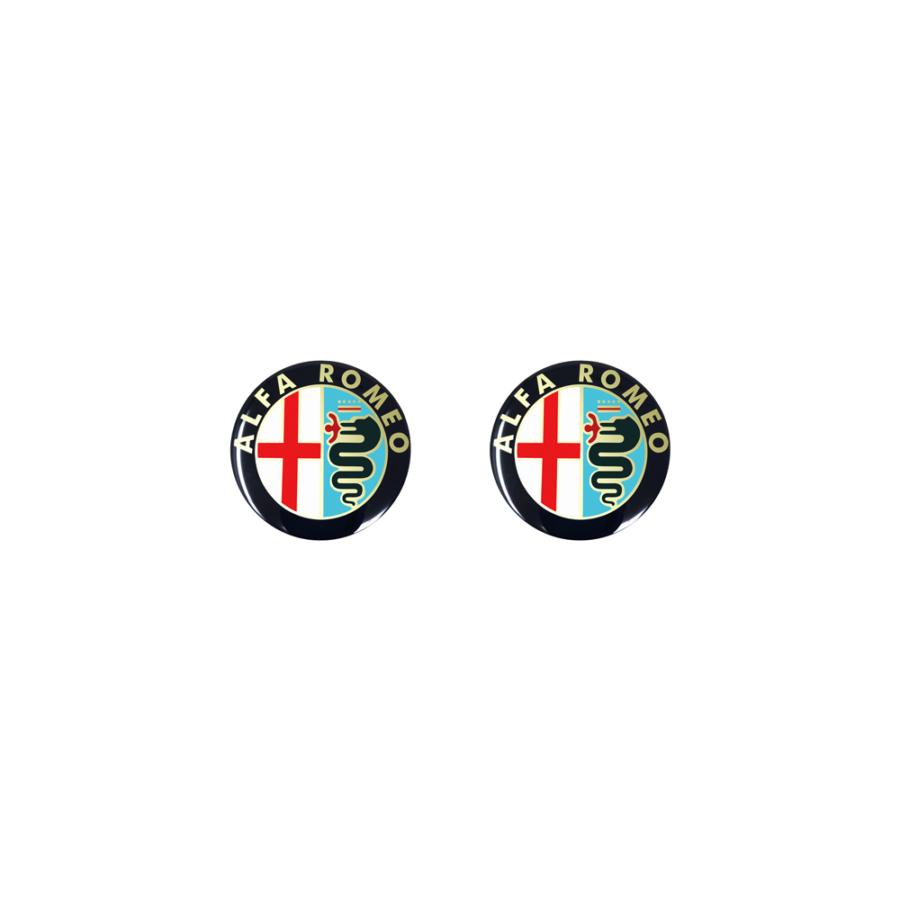 Adesivo 3D 4R Alfa Romeo ufficiale logo anni 80, 21mm