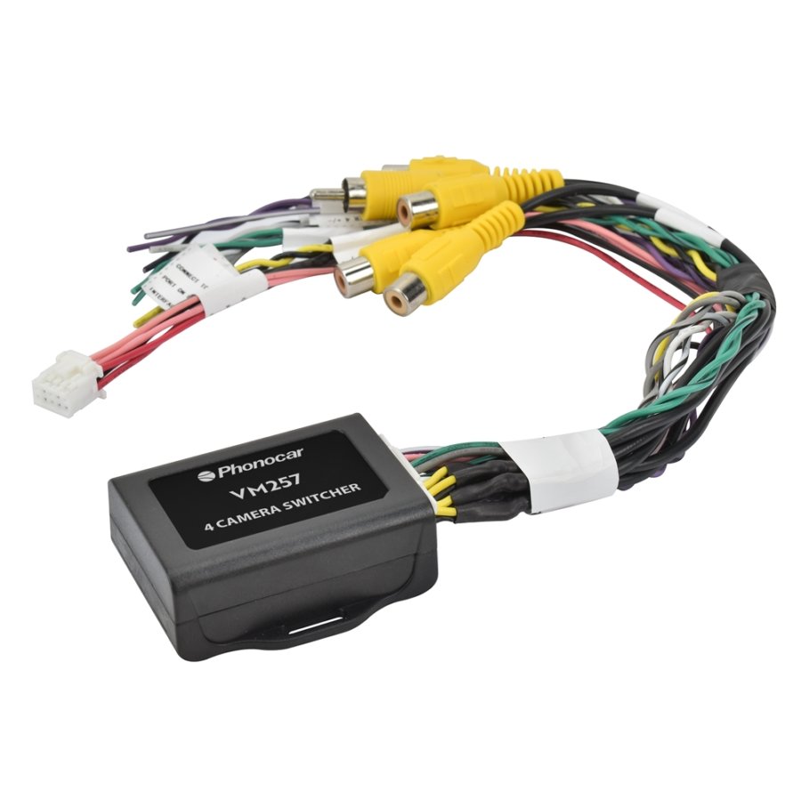 Switcher 4 ingressi 1 uscita video PHONOCAR REF. VM257
