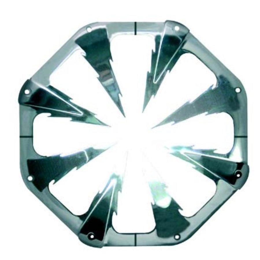 Griglia componibile per woofer Ø380>470 mm in alluminio PHONOCAR REF. 03039