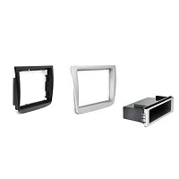 Mascherina Autoradio 2 DIN Per Alfa Mito - Silver Lucido, Vano 172x97mm