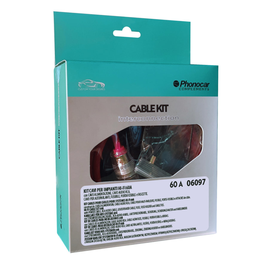 Kit cavi amplificatori PHONOCAR REF. 06097 - Norauto