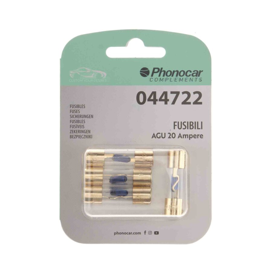 Fusibile 10 x 38 mm - 20A con LED PHONOCAR