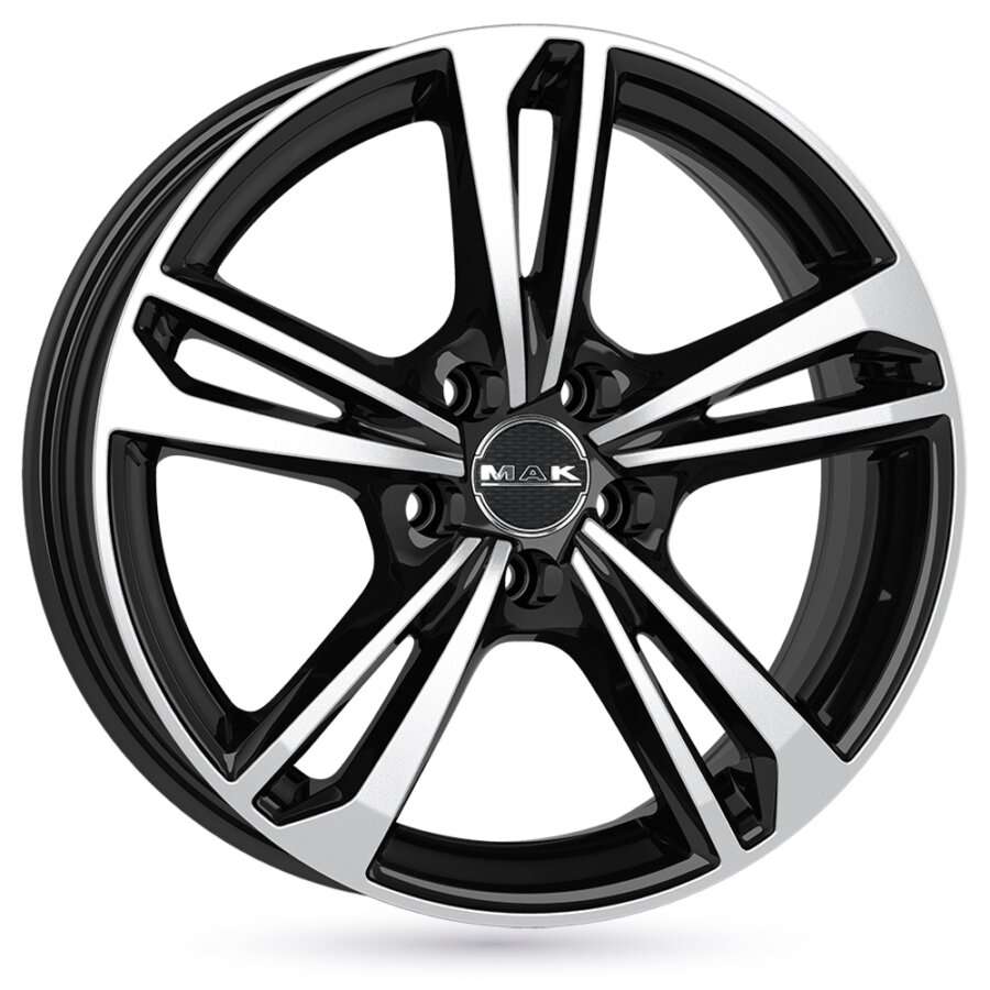 Cerchi in lega MAK EMBLEMA 6.5x16 5x98 ET39 Nero esterno lucido