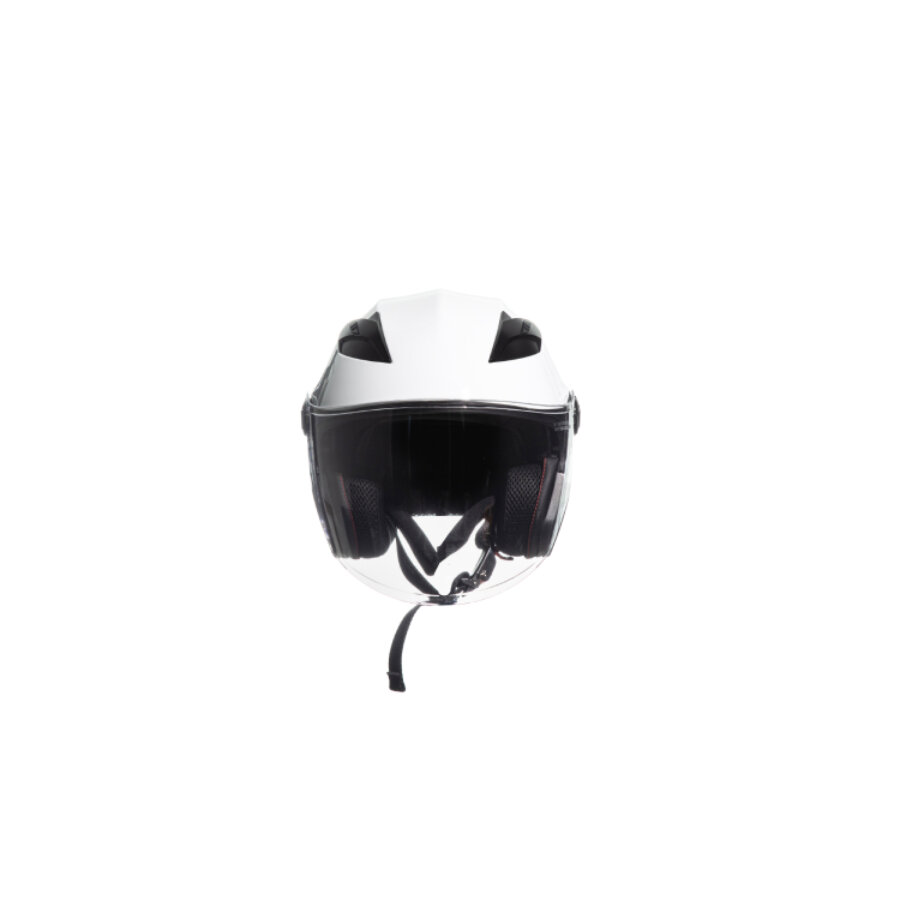 Casco jet doppia visiera JFM 221 bianco lucido M