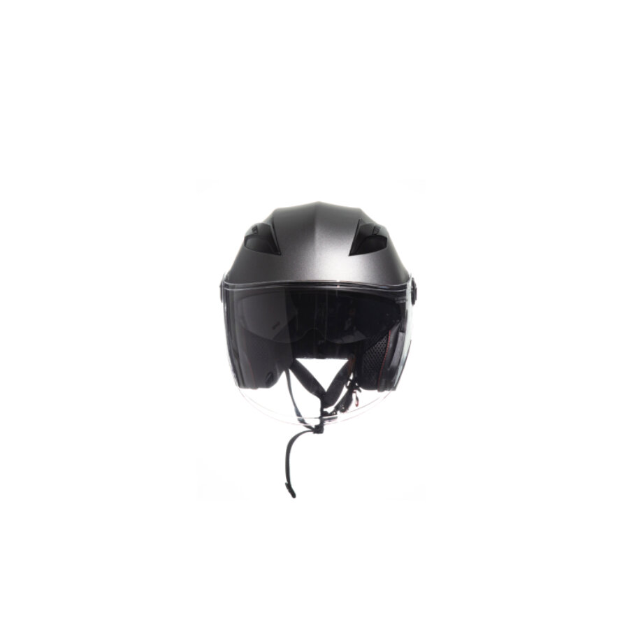 Casco jet doppia visiera JFM 221 antracite opaco S