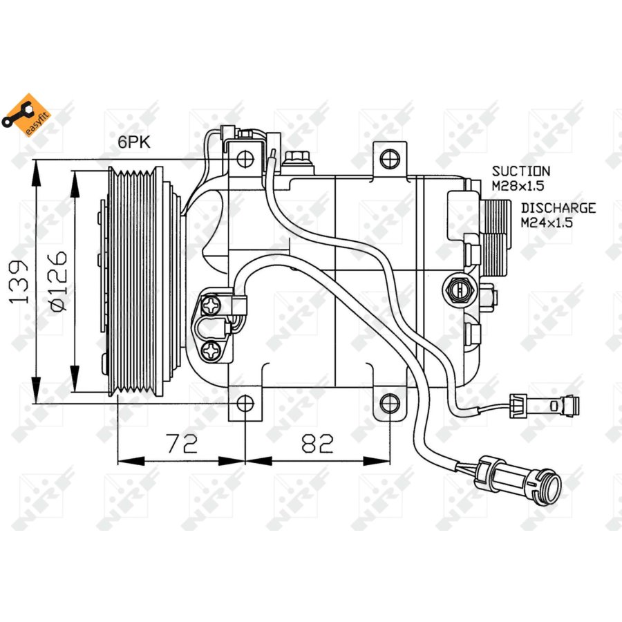 Compressore aria condizionata NRF 32027 EASY FIT