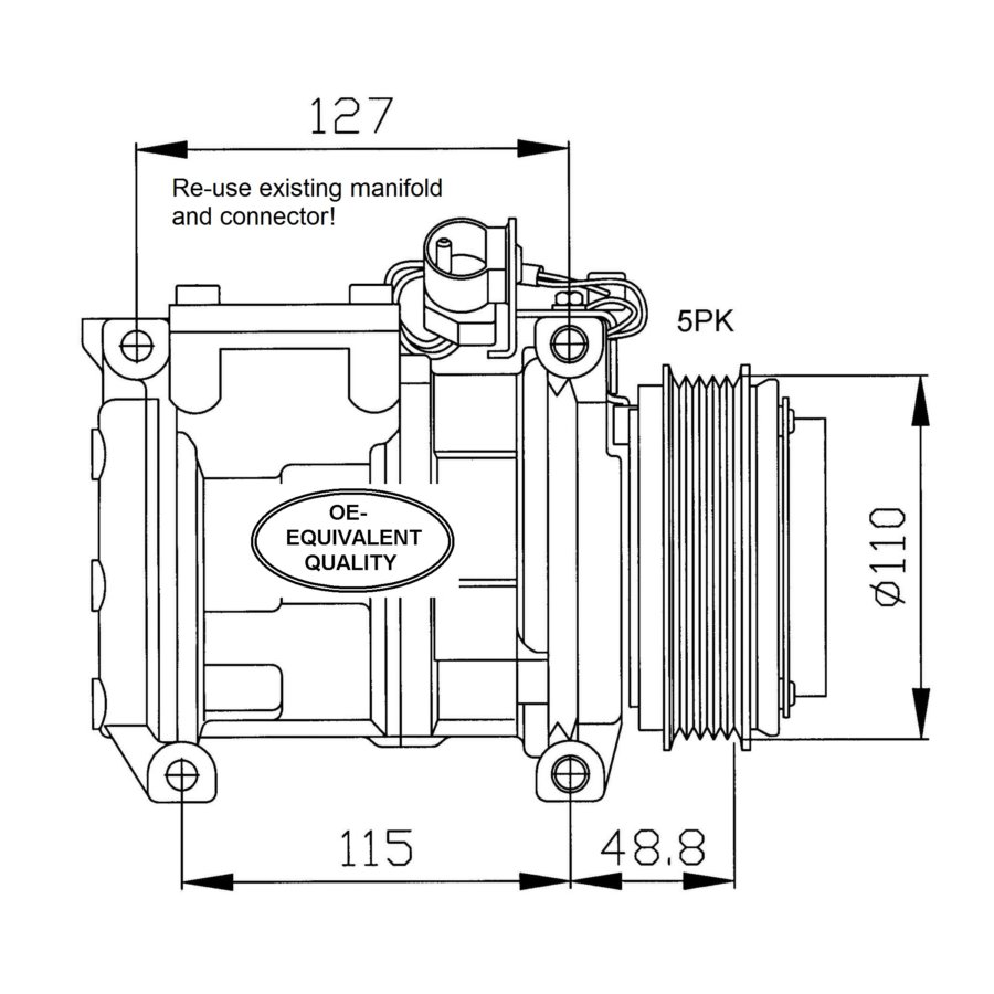 Compressore aria condizionata NRF 32048 EASY FIT