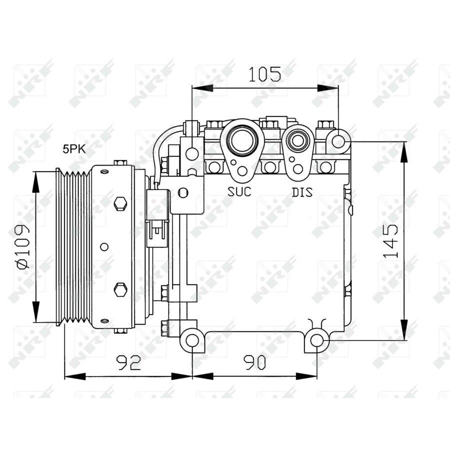 Compressore aria condizionata NRF 32049