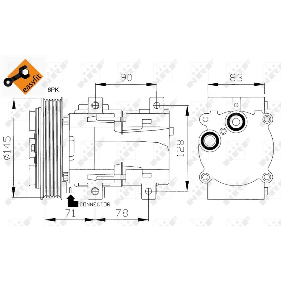 Compressore aria condizionata NRF 32085 EASY FIT