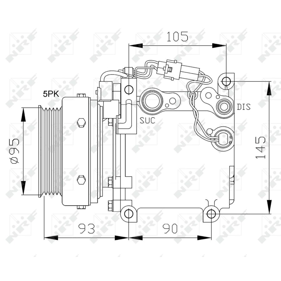 Compressore aria condizionata NRF 32100