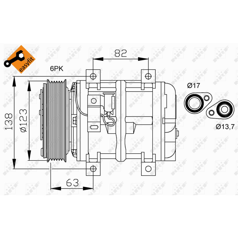 Compressore aria condizionata NRF 32112 EASY FIT