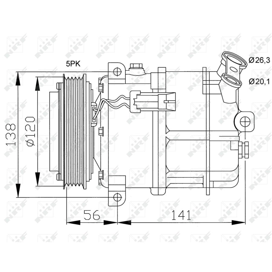 Compressore aria condizionata NRF 32117 EASY FIT