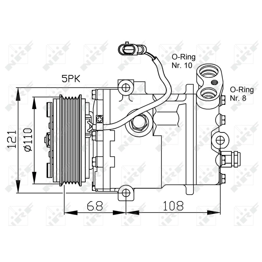 Compressore aria condizionata NRF 32197
