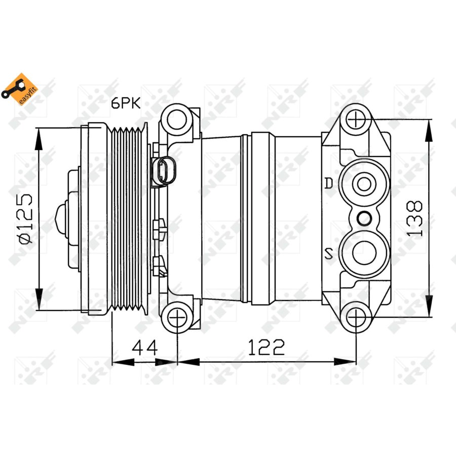 Compressore aria condizionata NRF 32202 EASY FIT