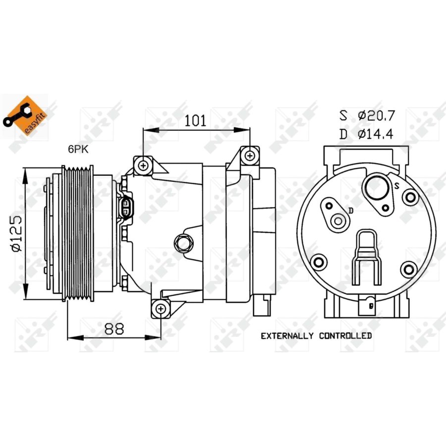 Compressore aria condizionata NRF 32231 EASY FIT