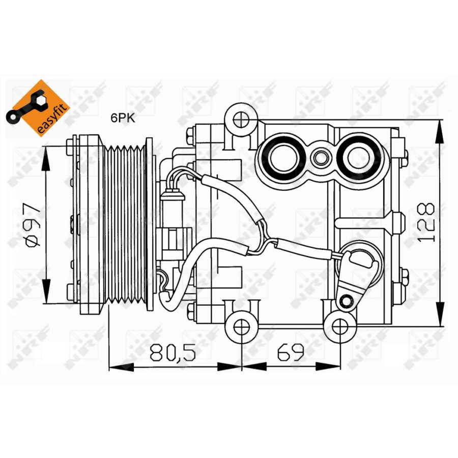 Compressore aria condizionata NRF 32401 EASY FIT