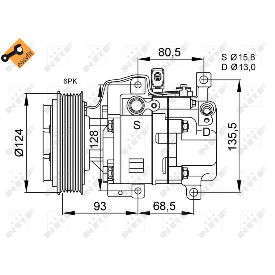 Compressore aria condizionata NRF 32408 EASY FIT