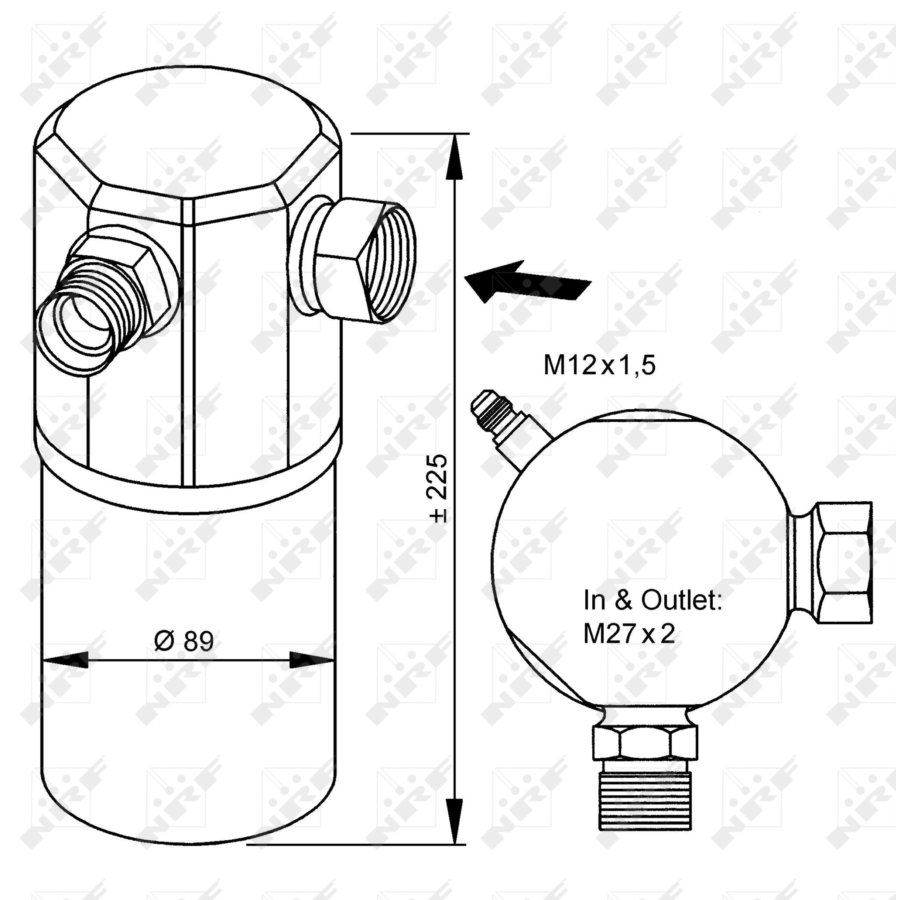 Filtro disidratatore NRF 33065
