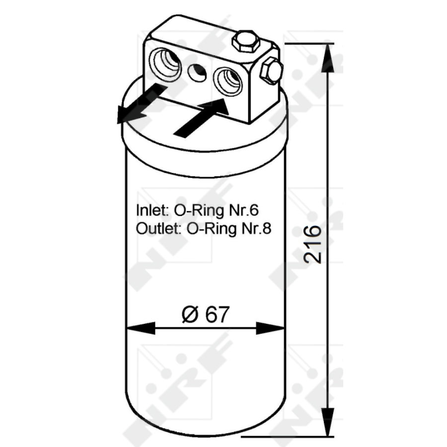 Filtro disidratatore NRF 33104