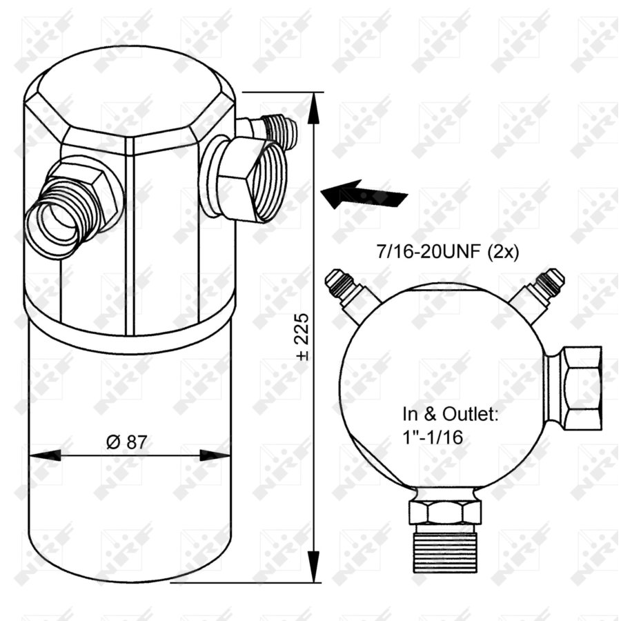 Filtro disidratatore NRF 33175