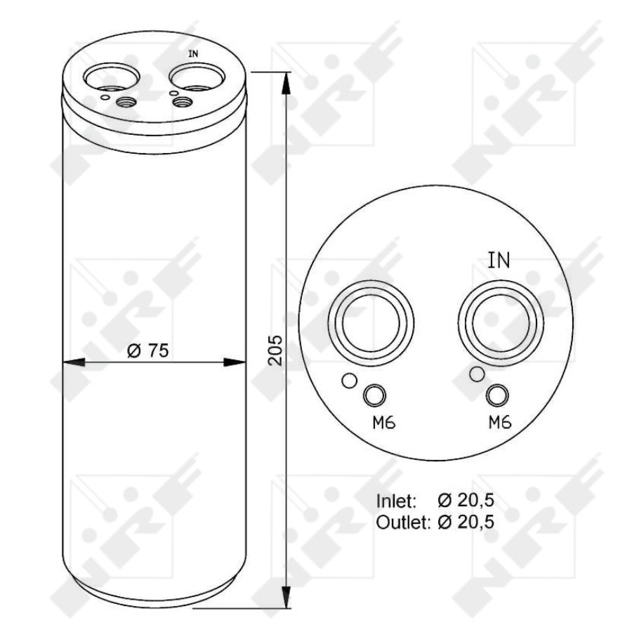 Filtro disidratatore NRF 33205