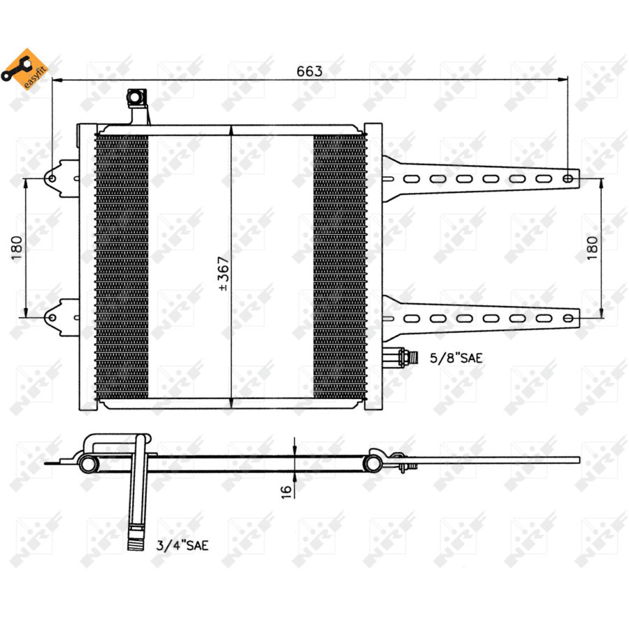 Condensatore NRF 35049 EASY FIT