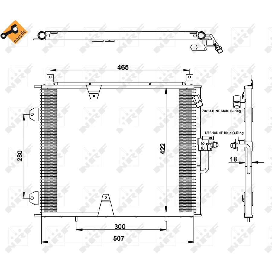 Condensatore NRF 35129 EASY FIT