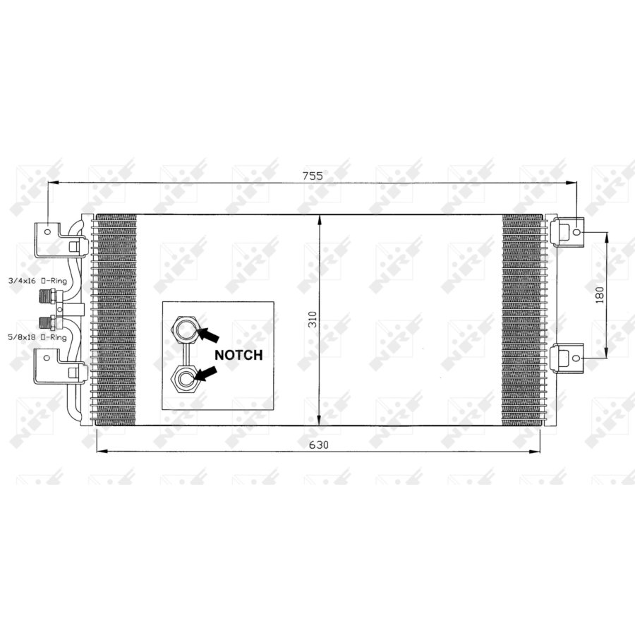 Condensatore NRF 35140 EASY FIT