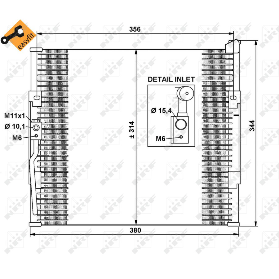 Condensatore NRF 35146 EASY FIT