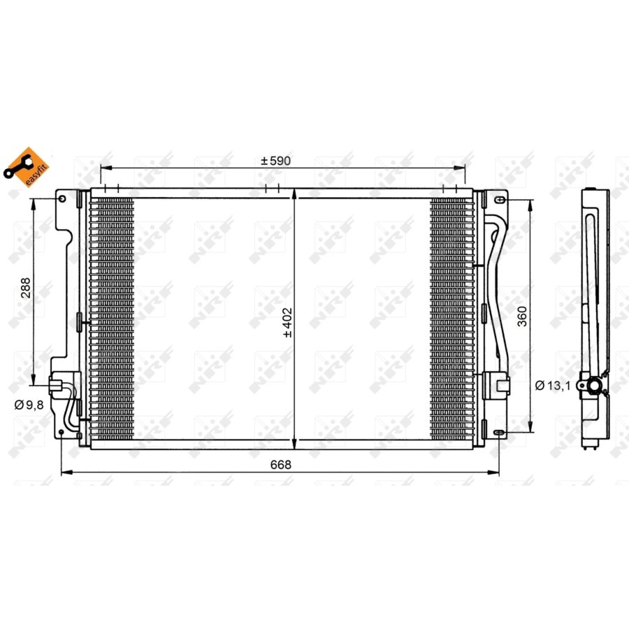 Condensatore NRF 35151 EASY FIT