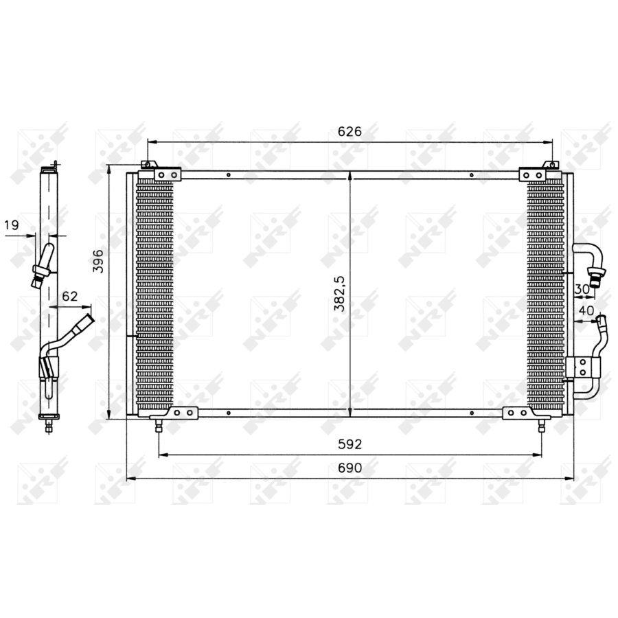 Condensatore NRF 35153 EASY FIT