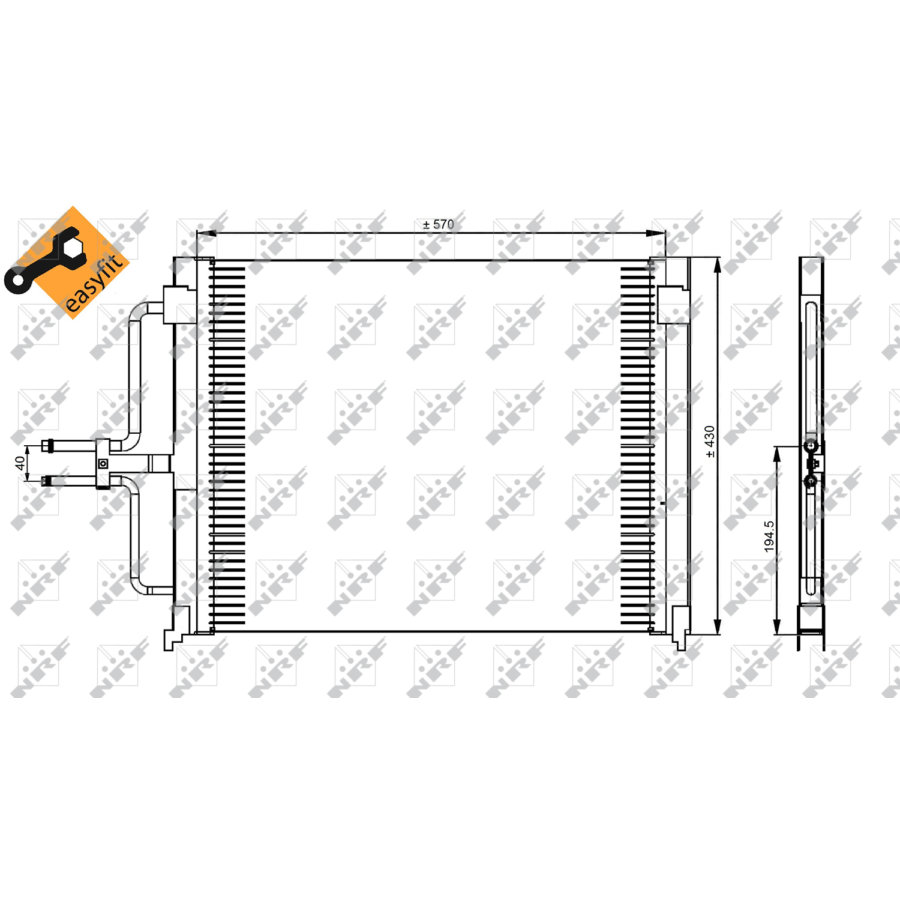 Condensatore NRF 35162 EASY FIT