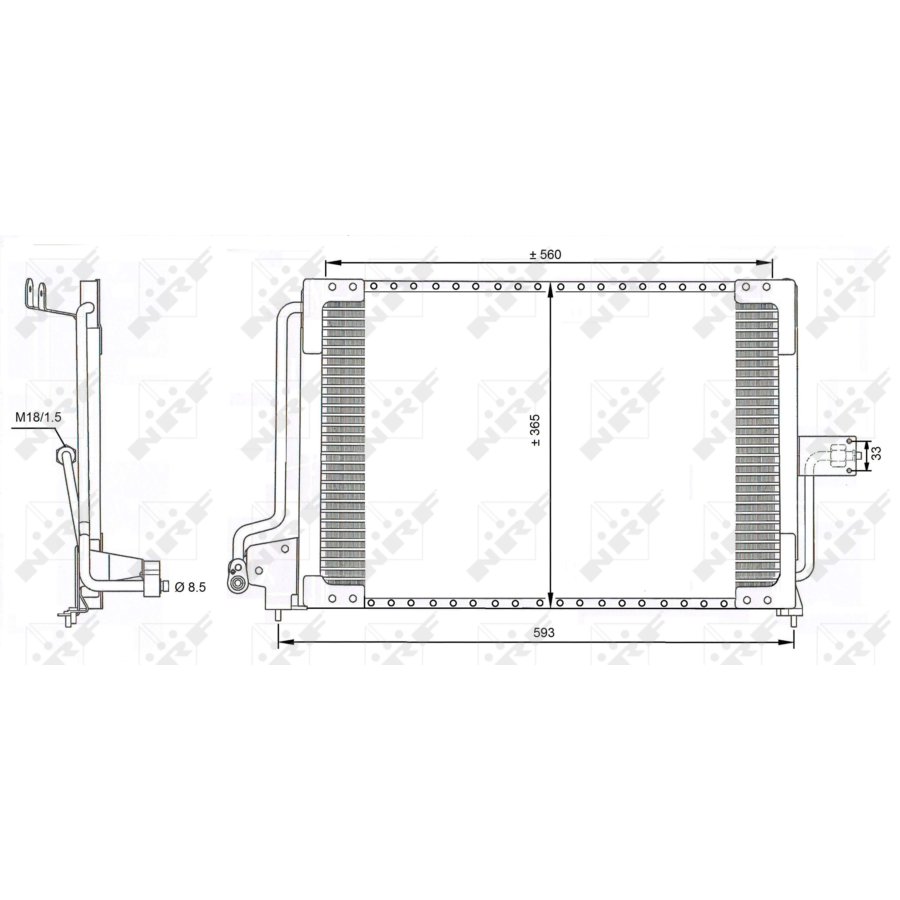 Condensatore NRF 35182 EASY FIT