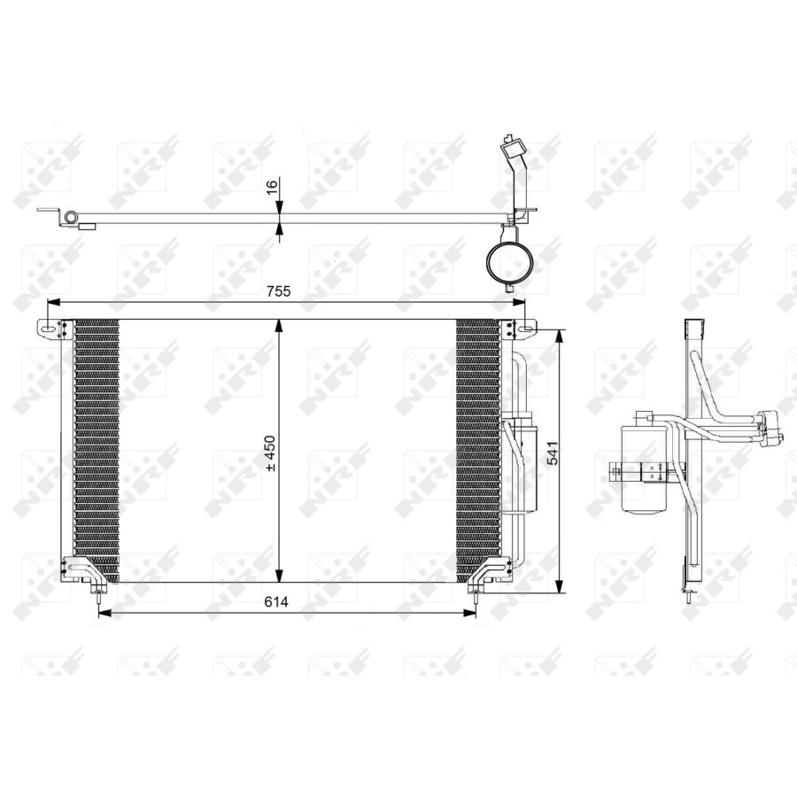 Condensatore con essiccatore NRF 35184 EASY FIT