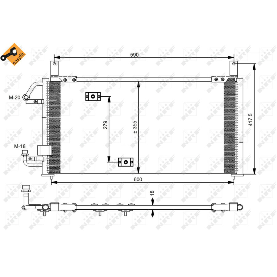 Condensatore NRF 35197 EASY FIT
