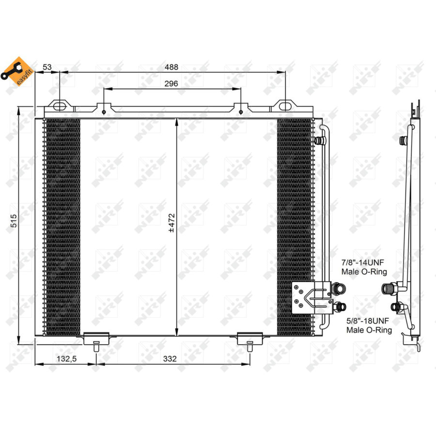 Condensatore NRF 35228 EASY FIT