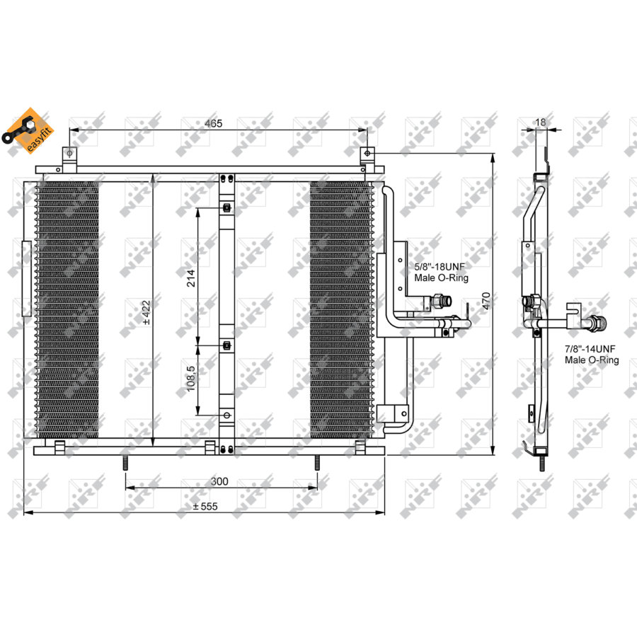 Condensatore NRF 35244 EASY FIT
