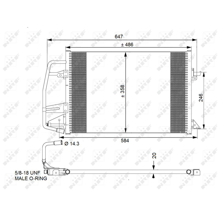Condensatore NRF 35251 EASY FIT