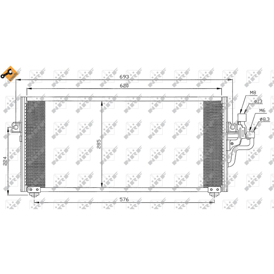 Condensatore NRF 35268 EASY FIT