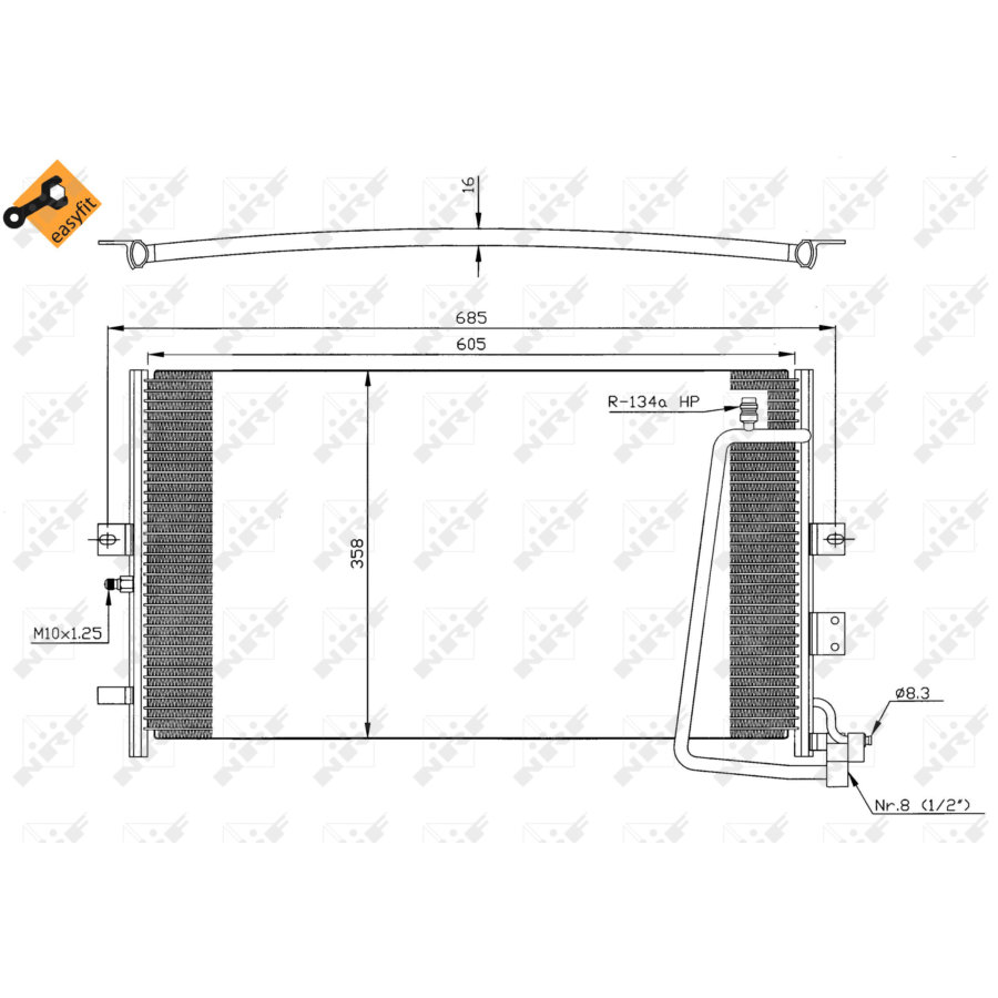 Condensatore NRF 35269 EASY FIT