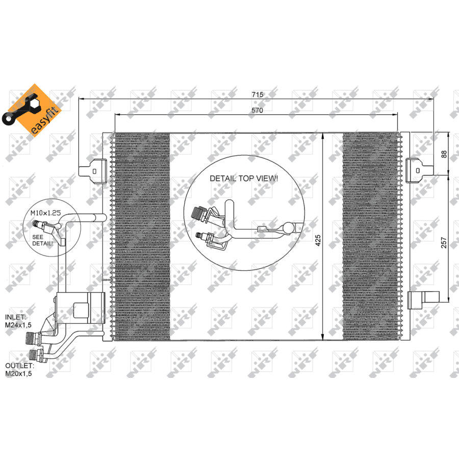 Condensatore NRF 35291 EASY FIT