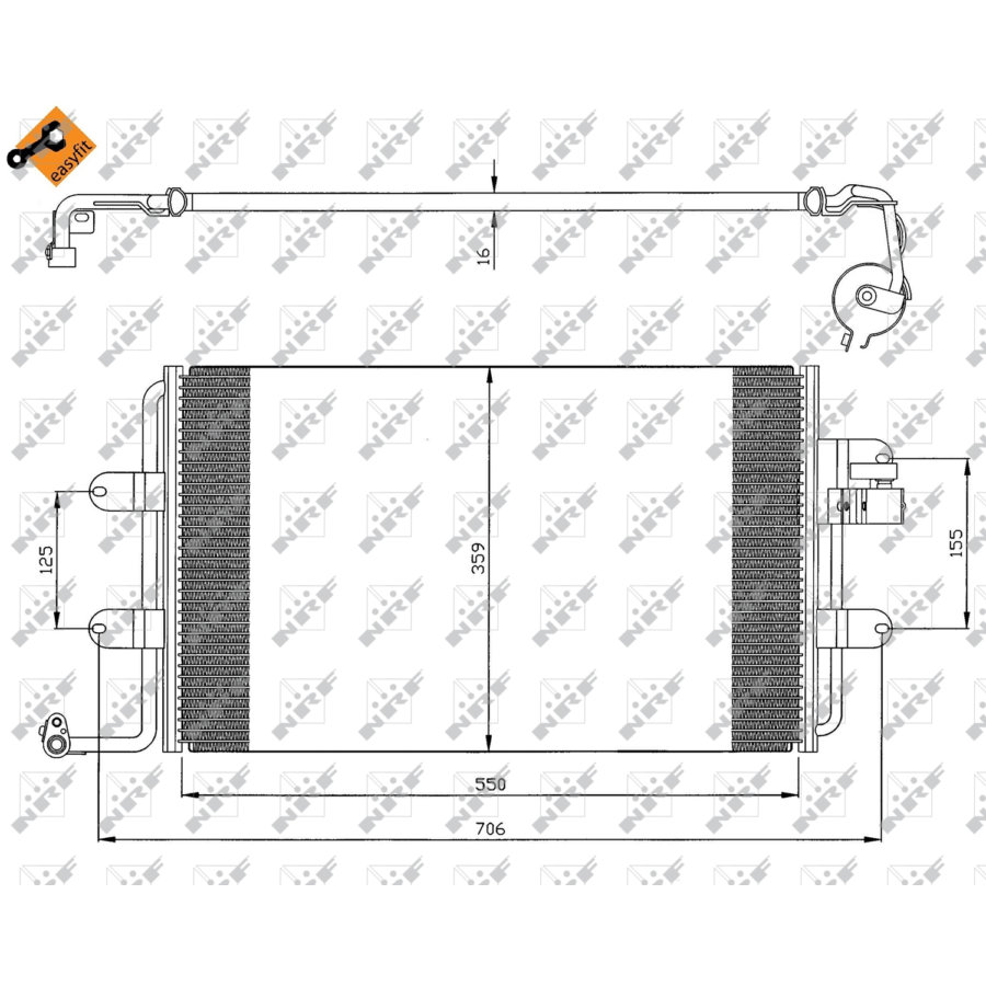 Condensatore NRF 35300 EASY FIT